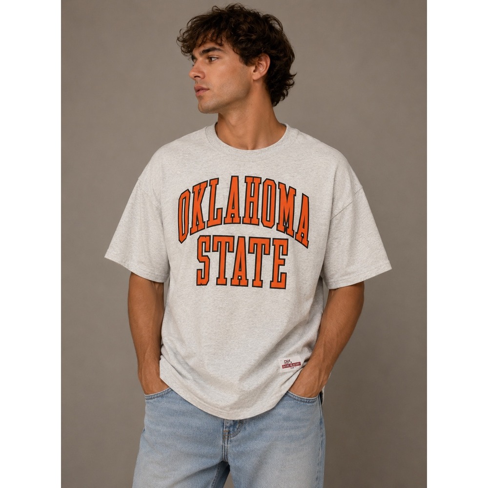 Vintage Oklahoma State T-Shirt SKM Game‎ Ready Heather Gray XL Made in USA 90s